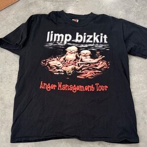 Vintage Limp Bizkit T Shirt Size XL Anger Management Tour Eminem Papa Roach